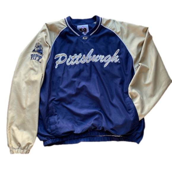 Vintage Other - VINTAGE Pittsburgh Pitt Panthers Windbreaker Pullover Streetwear Old School